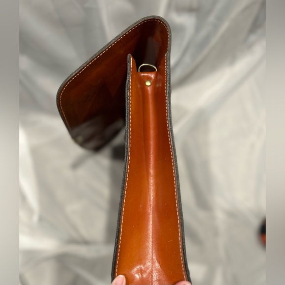 Gerard Henon Paris Vintage messenger bag/briefcase with lock and key - Picture 8 of 8